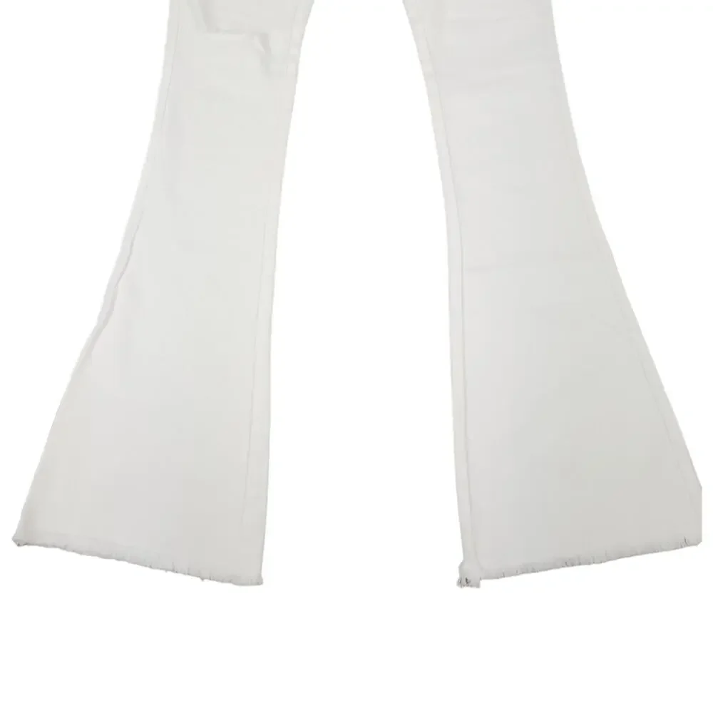 Ser.o.ya Olivia Mid Rise Flare Jeans White - Picture 8 of 15